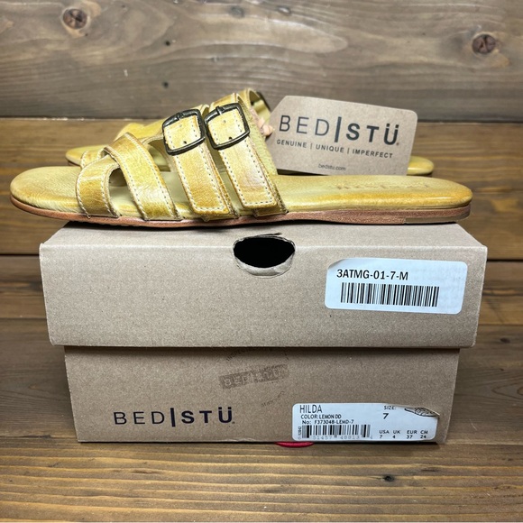 Bed Stu Hilda Flat Handmade Leather Sandals - Picture 10 of 12